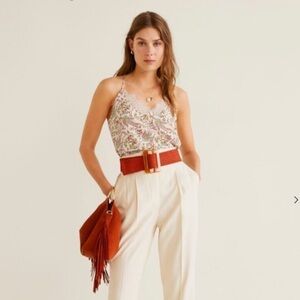 Mango floral lace tops. Size Xs